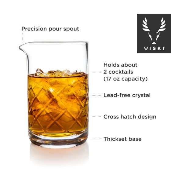 Crystal Cocktail Mixing Glass by Viski