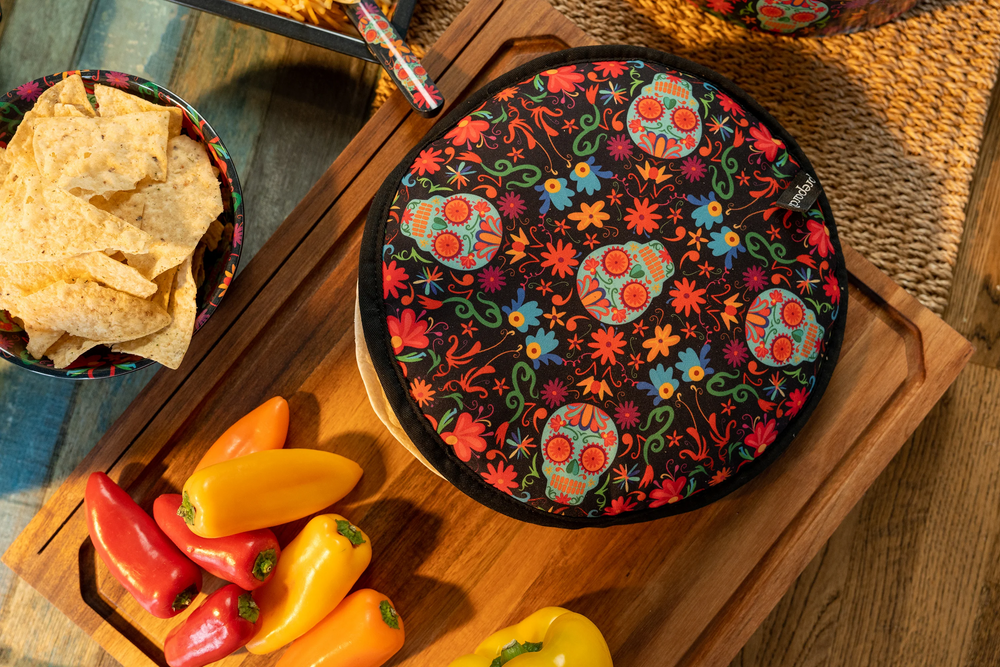 Day of the Dead Tortilla Warmer - Fabric Only
