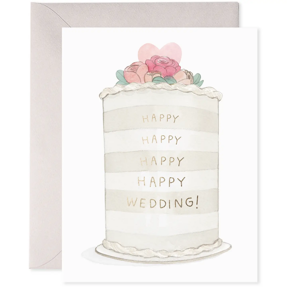 Frosted Wedding Greeting Card