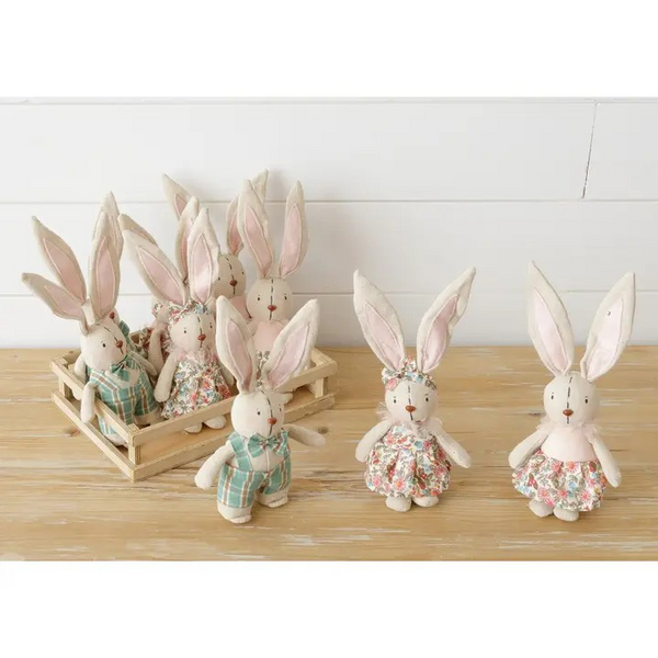 Bunny with Spring Outfit Asst.