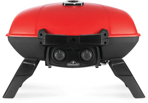 TravelQ 285 Portable Gas Grill - Choose from Blue or Red (Only Red includes the drop in cast iron griddle)