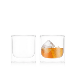 Bodum SKAL Double Wall Whiskey Glass 2 Pc. Set
