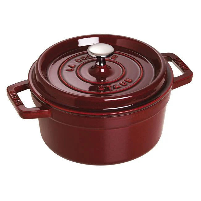 Staub 4-qt Round Dutch Oven - Grenadine