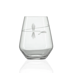 Fly Fishing Stemless Wine Tumbler 17oz.