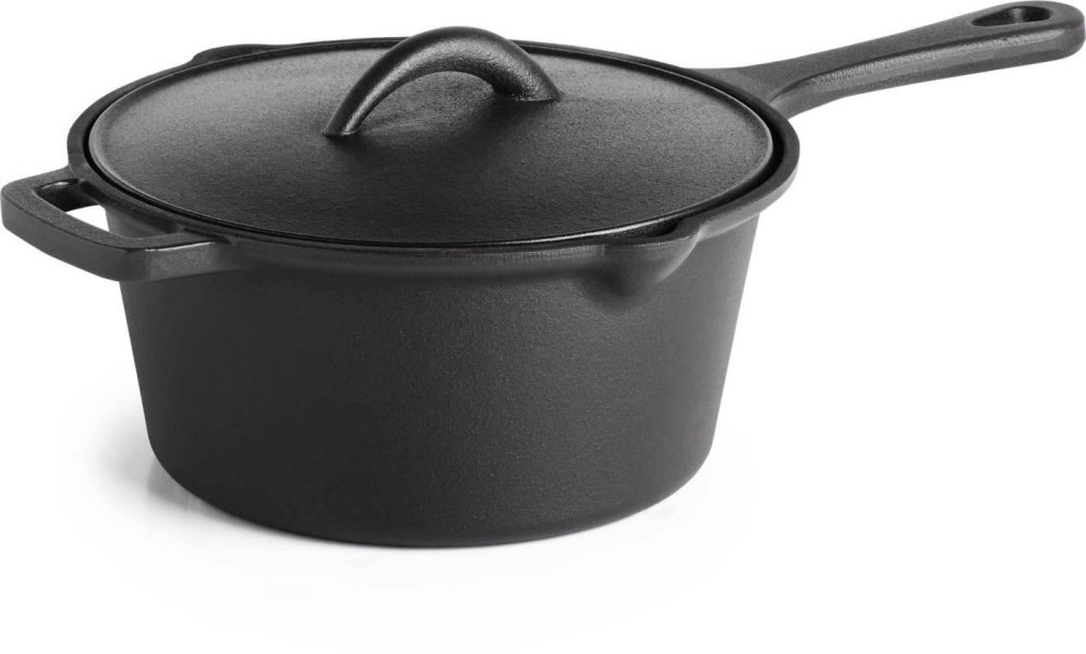 Cast Iron Sauce Pan with Life