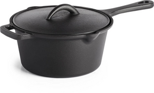 Cast Iron Sauce Pan with Life