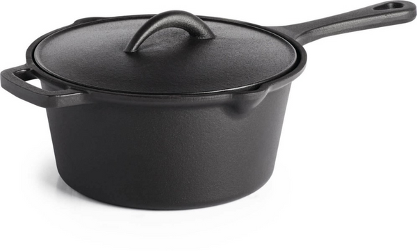 Cast Iron Sauce Pan with Life