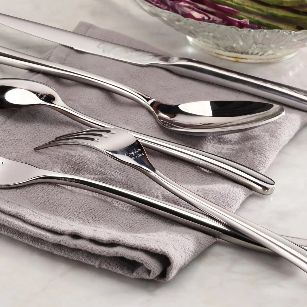 Rain ll Series Flatware Set (47-Pcs)