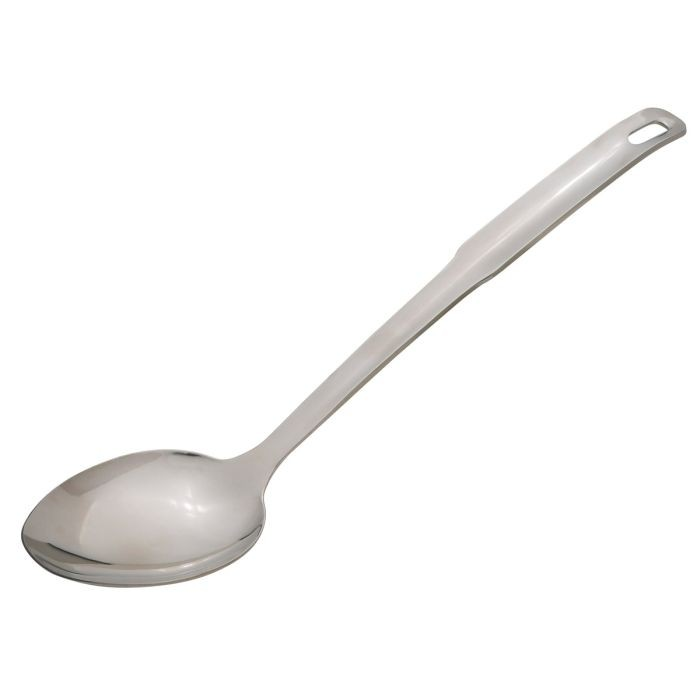 Kitchen Solid Serving Spoon, 12.5in, Stainless Steel