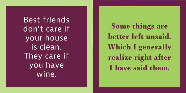 Best Friends/ Left Unsaid Cocktail Napkin