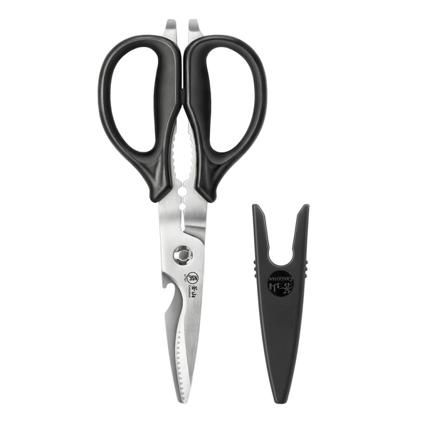 9" Heavy Duty Utility Kitchen Shears with Blade Holder