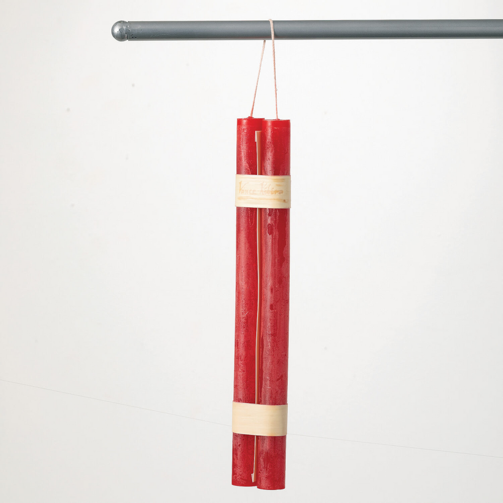 Cranberry Hanging Taper 2