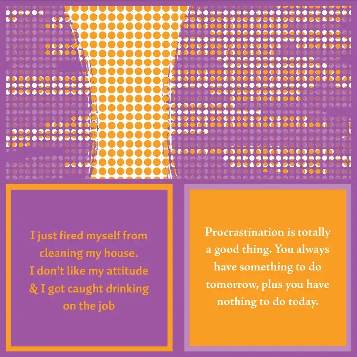 Procrastinate Cocktail Napkin