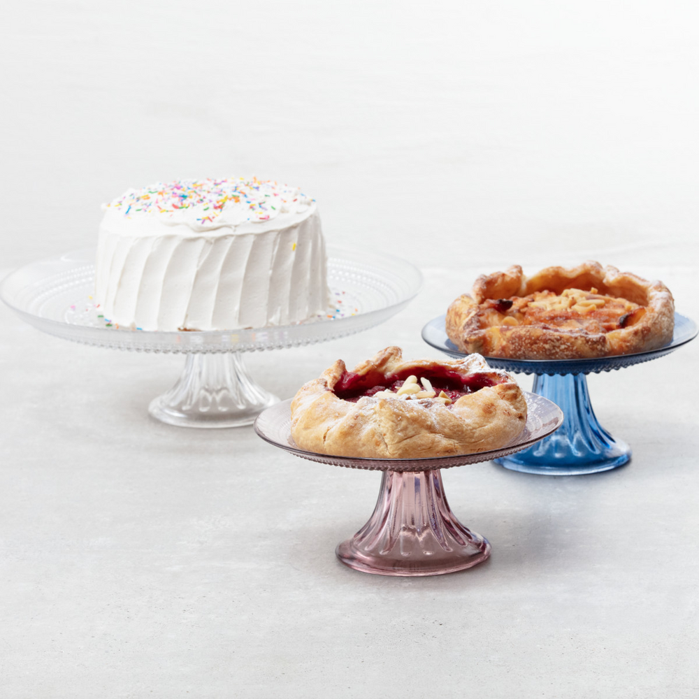 Jupiter Clear Cake Stand 13x13x4.3"