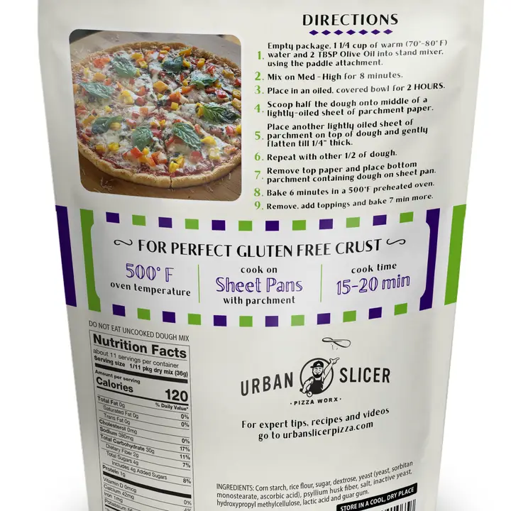 Urban Slicer Pizza Worx - Gluten Free Pizza Dough