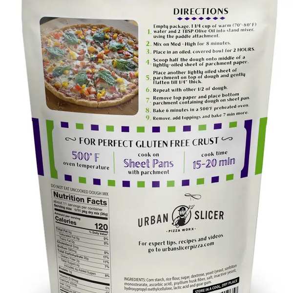Urban Slicer Pizza Worx - Gluten Free Pizza Dough