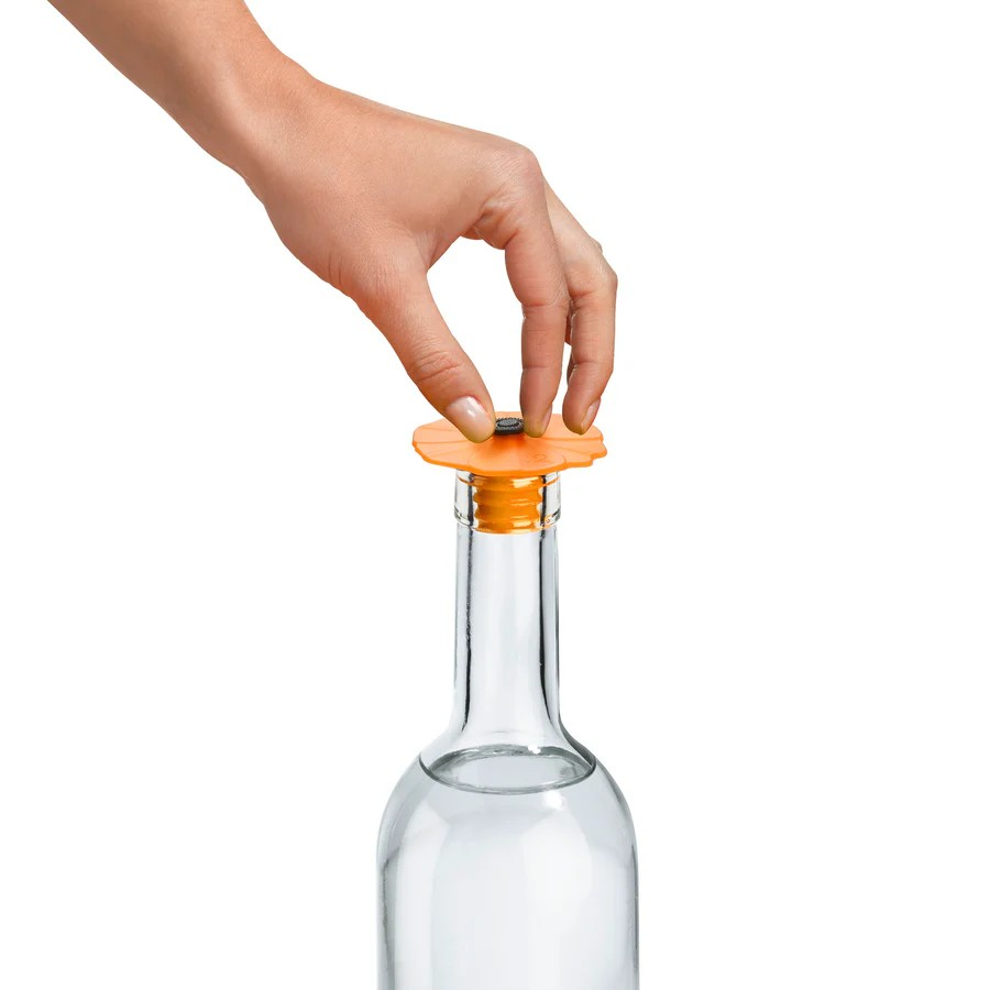 Poppy Bottle Stopper Orange