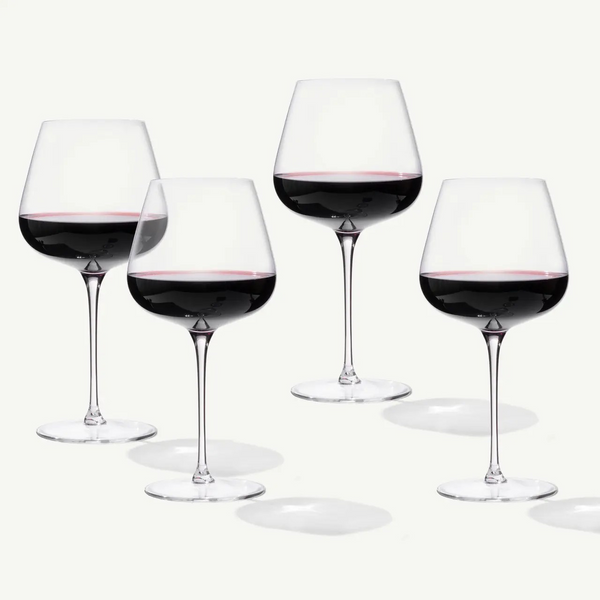 Crystal Red Wine glasses - 4 set