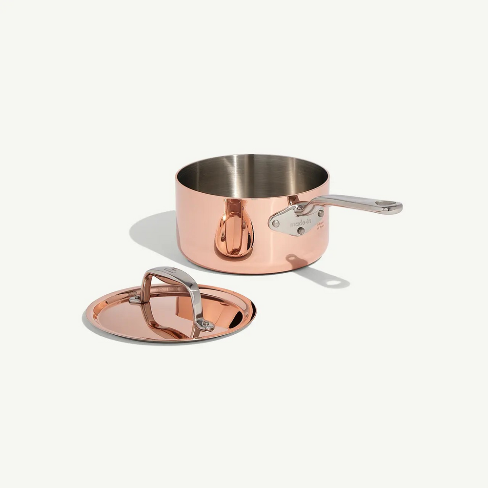 Copper Saucepan 1.9 Qt
