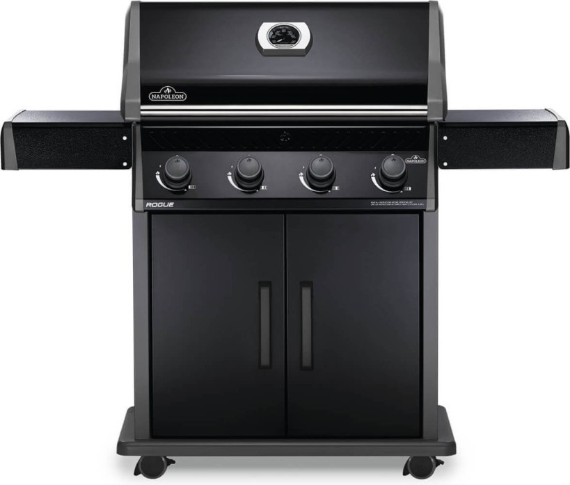 ROGUE 525 Grill BLACK - Cast Iron Grates - Choose Propane or Natural Gas