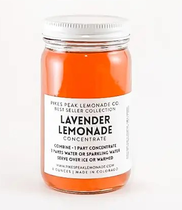 Pikes Peak Lemonade Co. Lavendar Lemonade Concentrate 8oz