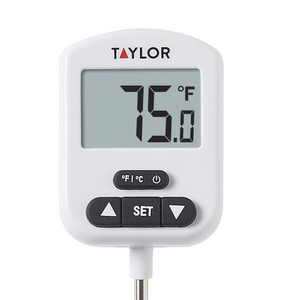 Taylor Precision Products Programmable Digital Candy and Deep Fry Thermometer with Green Light Alert Display and Adjustable Pan Clip (B09GWDT66H)