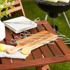 Endurance Stainless Steel Flat Skewers Set Of 6