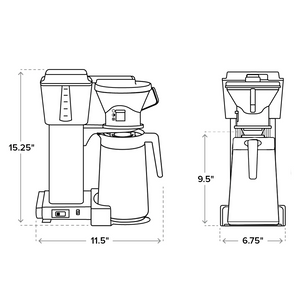 Moccamaster KBT Stainless Steel Carafe Coffee Brewer