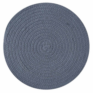Essex Round Placemat Marine Blue