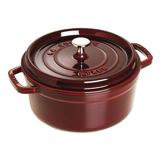 Staub 13.25 qt, Round, Cocotte, Grenadine