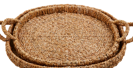 Woven Basket Tray Large
