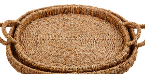 Woven Basket Tray Large