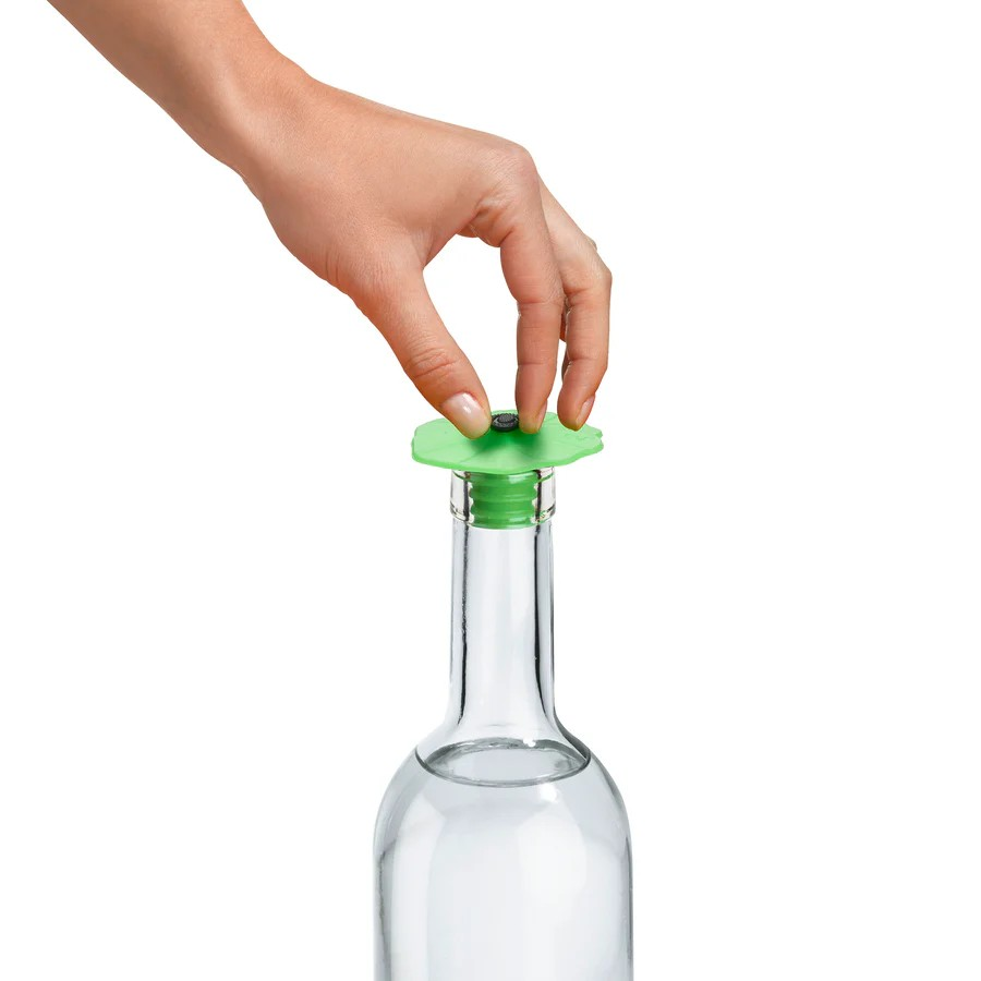 Poppy Bottle Stopper Green