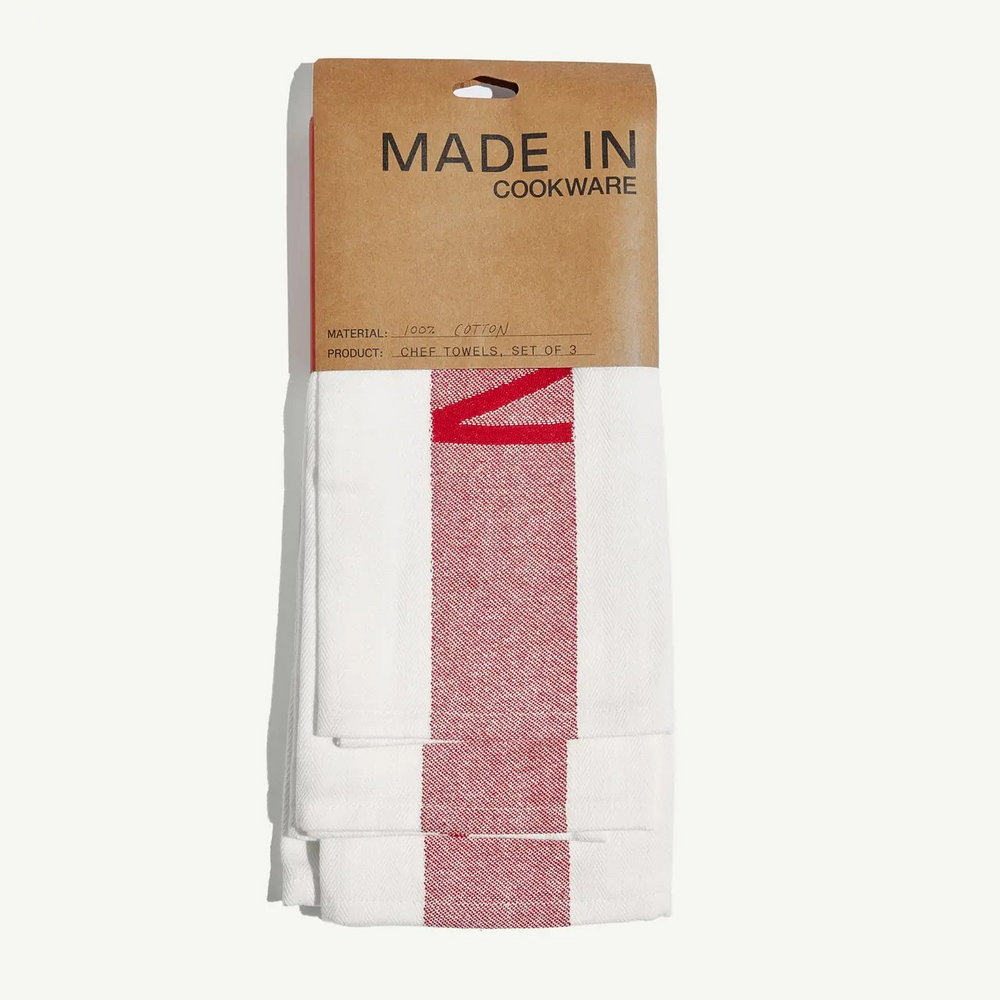 Chef Towels - Red Set of 3