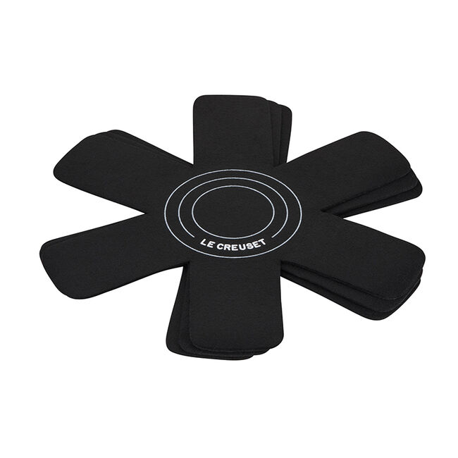 Le Creuset, Black, Set of 3, Cookware Protectors