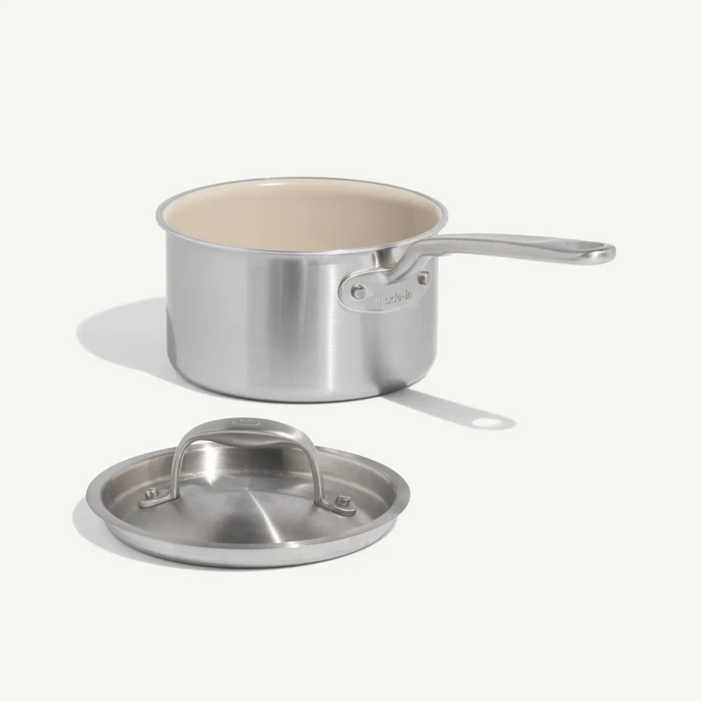 Made In CeramiClad Saucepan W/ Lid - Available in 2 QT & 4 QT