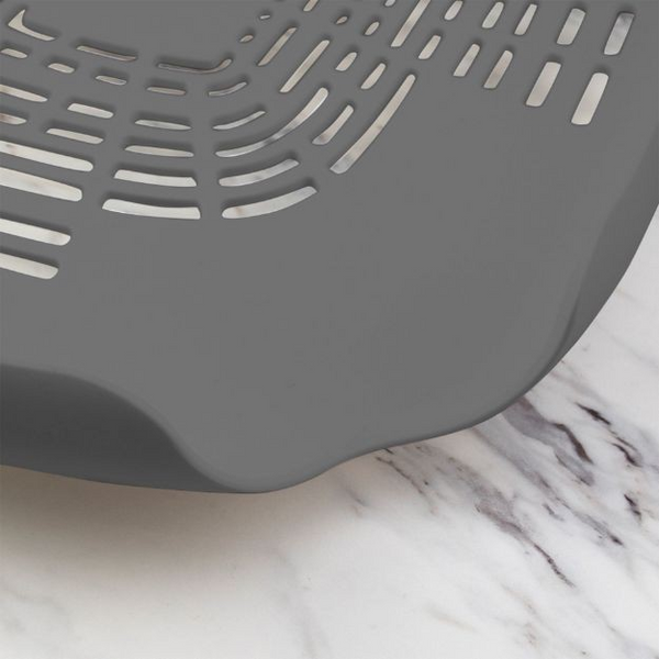 Prep N Rinse Flat Colander Charcoal