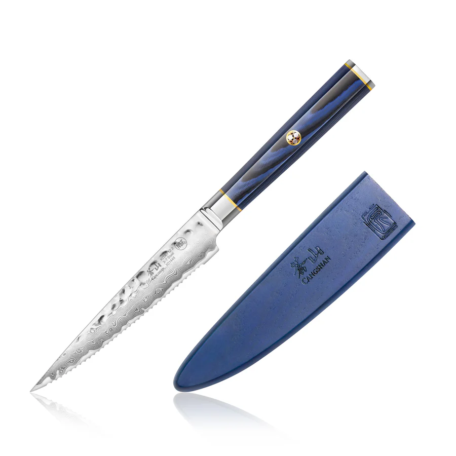 KITA 5" Serrated Utility Knife with Sheath
