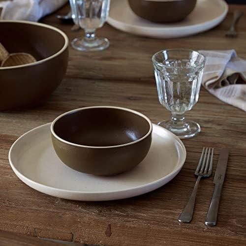 Casafina Ceramic Stoneware 21 oz. Soup & Cereal Bowl (Chocolate)