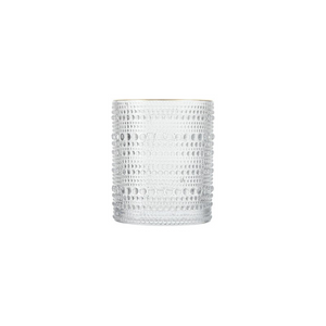 Jupiter Clear Gold Rimmed Double Old Fashioned 10oz