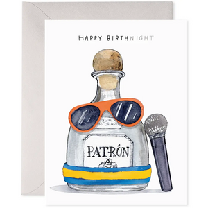 Tequila Bday | Birthday Greeting Card Patron Karaoke