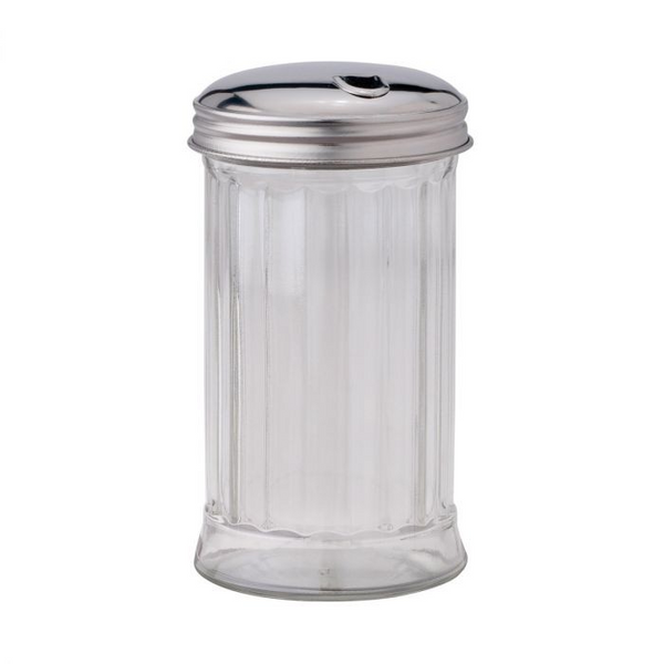 Sugar Pourer with Lid Flap, Glass, 11oz