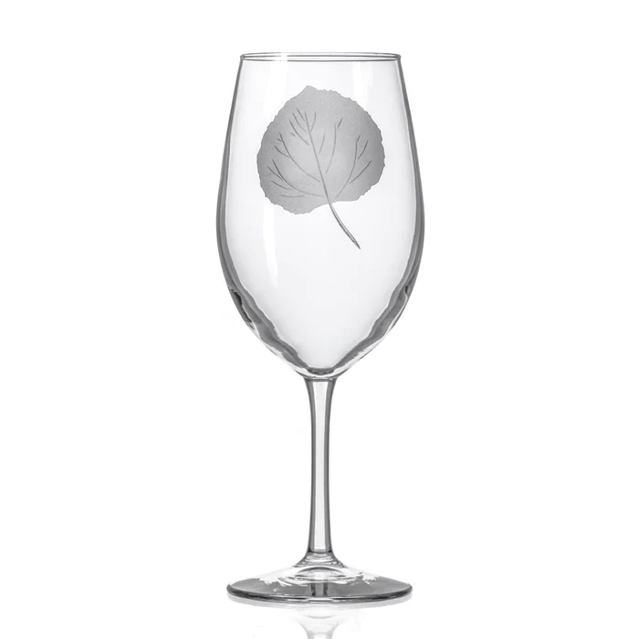 Aspen Leaf 18oz All Purpose Wine Glass