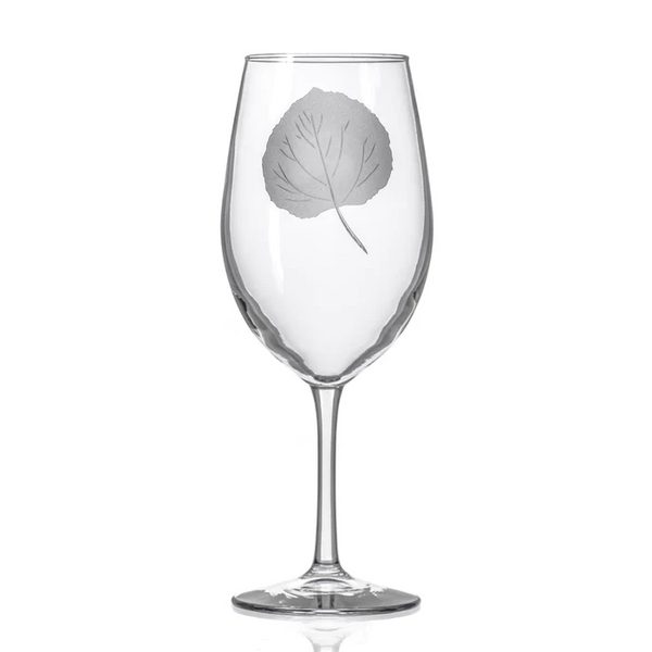 Aspen Leaf 18oz All Purpose Wine Glass