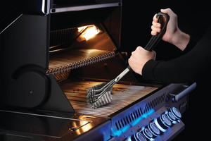 Triple-Row Grill Brush w/ Stainless Steel Bristles