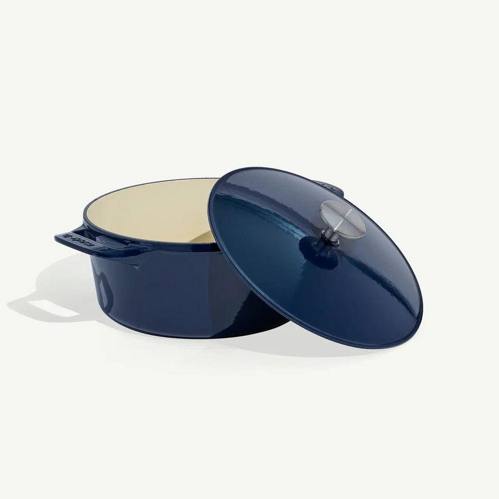 Enameled Cast Iron 5.5 Qt. Round  Dutch Oven - Harbour Blue