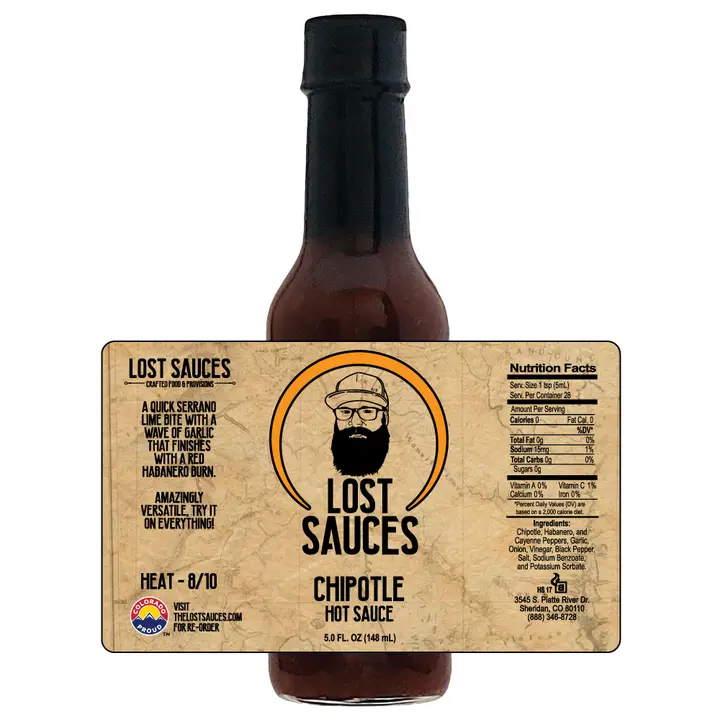 Lost Sauces Pale Ale Chipotle Hot Sauce