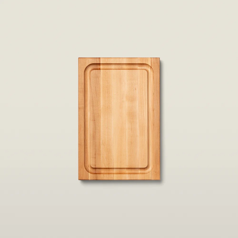 Maple BBQ Cutting Board with Juice Groove 1-1/2" Thick 18x12x1.5"