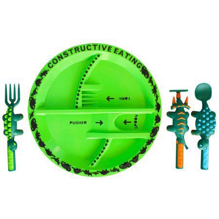 Constructive Eating Dinosaur Plate