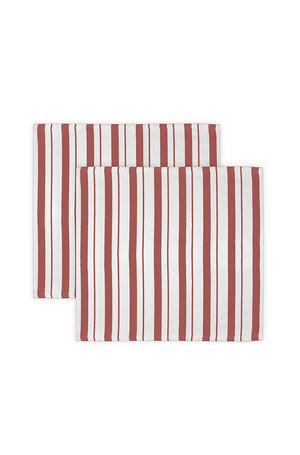 Basket Weave Dish Cloth Set of 2 Brick
